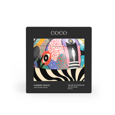 Raspberry Truffles Bauble Tin 100g